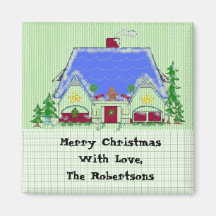 Personalisiertes Weihnachtsfest Magnet