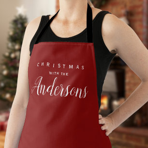 Personalisiertes Weihnachtsfest Schürze