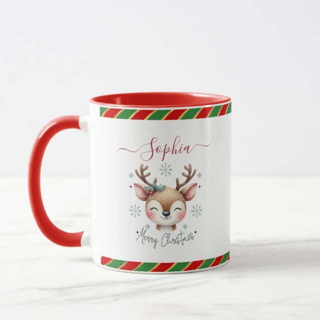 Personalisiertes Weihnachtsfest Tasse (Links)