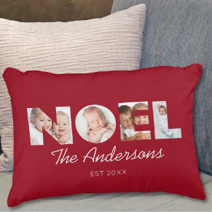 Personalisiertes Weihnachtsfest Weihnachten Foto Dekokissen