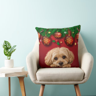 Personalisiertes Weihnachtsfoto Kissen