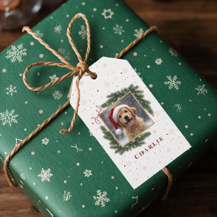 Personalisiertes Weihnachtsfoto von Haustieren – F Geschenkanhänger