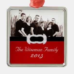 Personalisiertes Weihnachtsgeschenk FOTO Ornament Aus Metall