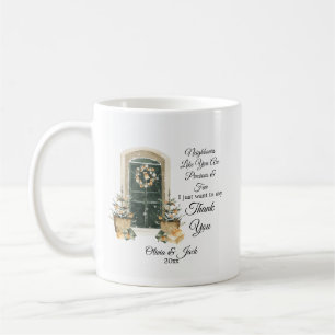 Personalisiertes Weihnachtsgeschenk für Nachbarn - Kaffeetasse