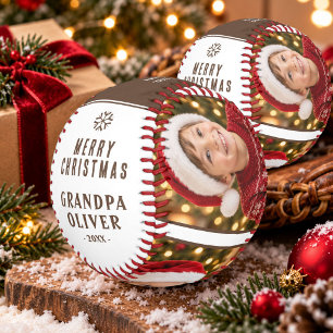 Personalisiertes Weihnachtsgeschenk für Opa mit 3  Baseball