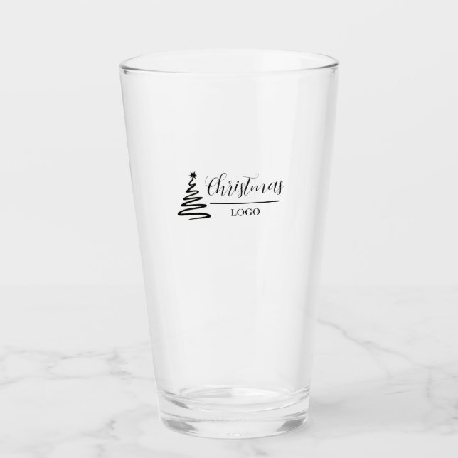 Personalisiertes Weihnachtsgeschenk, individuelles Glas (Vorderseite)