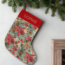 Personalisiertes Weihnachtsgeschenk mit Poinsettie