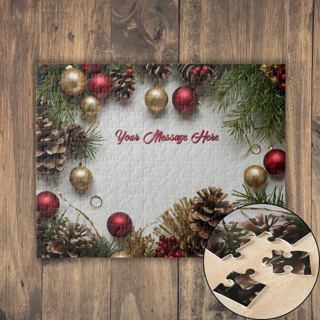 Personalisiertes Weihnachtsgeschenk Puzzle (Personalized Christmas Themed Jigsaw Puzzle)