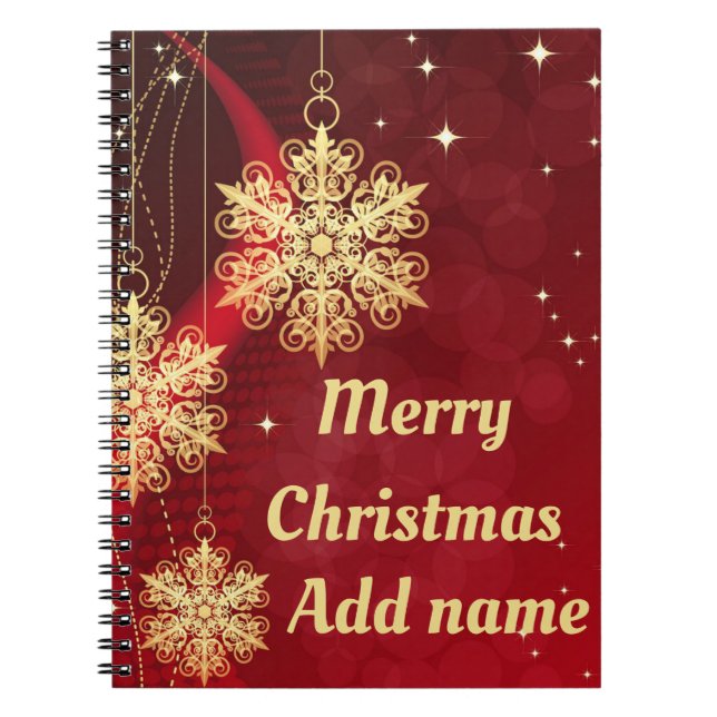 Personalisiertes Weihnachtsheft Notizblock (Vorderseite)