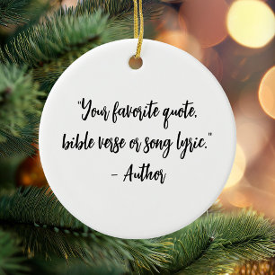 Personalisiertes Weihnachtskalligraphieangebot Keramik Ornament
