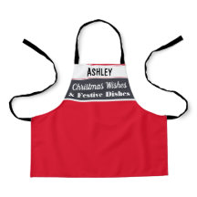 Personalisiertes Weihnachtskochen Backküche Rot