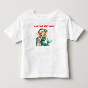Personalisiertes Weihnachtsmädchen Kleinkinder-Shi Kleinkind T-shirt