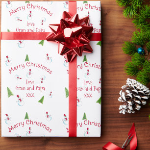 Personalisiertes Weihnachtsmann-Verpackungspapier Geschenkpapier