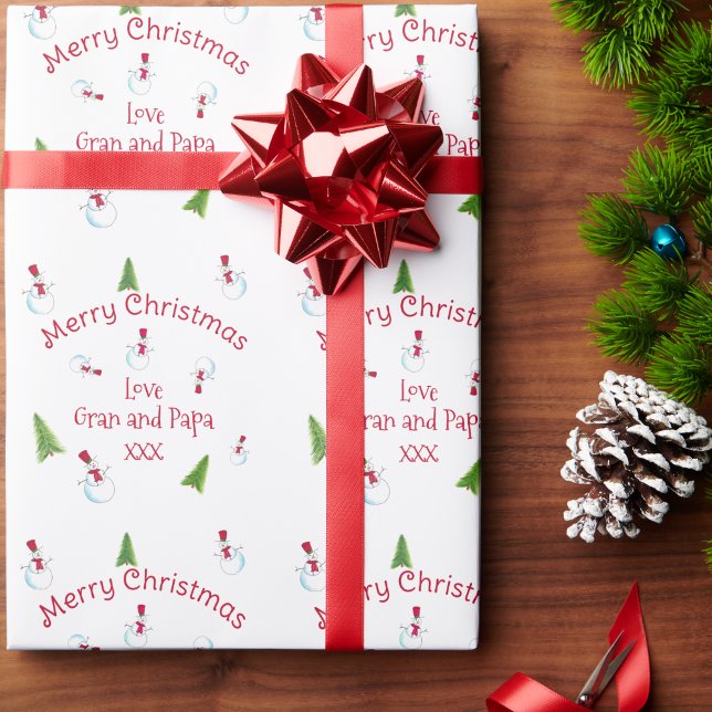 Personalisiertes Weihnachtsmann-Verpackungspapier Geschenkpapier (Von Creator hochgeladen)
