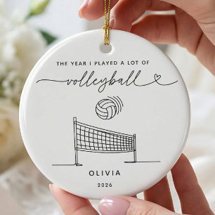 Personalisiertes Weihnachtsornament für Volleyball