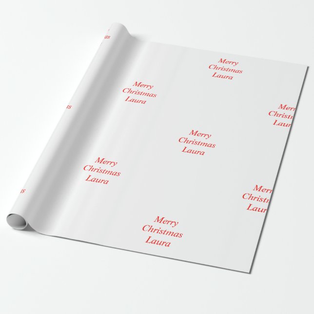 Personalisiertes Weihnachtspapier Geschenkpapier (Ungerollt)