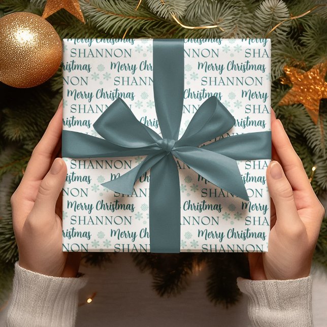 Personalisiertes Weihnachtspapier Geschenkpapier (Celebrate someone special this holiday with this personalized Christmas wrapping paper! )