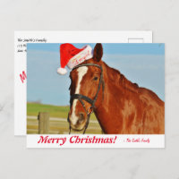 Personalisiertes Weihnachtspferd in einer Weihnach