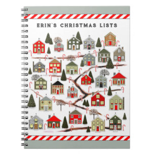 personalisiertes Weihnachtsplaner-Notebook Notizblock
