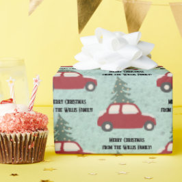 Personalisiertes Weihnachtswackelpapier Geschenkpapier