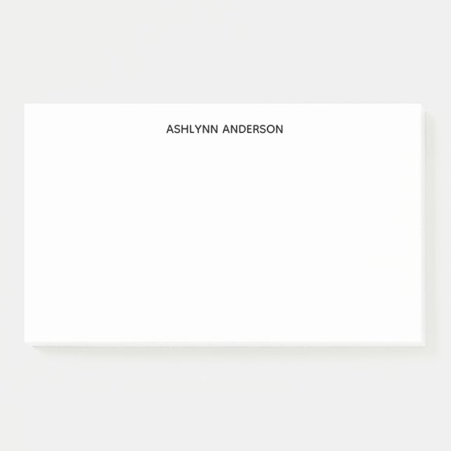 Personalisiertes Weiß Post-it Klebezettel (Vorderseite)