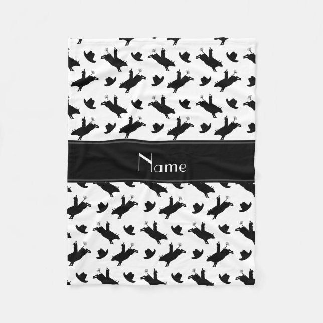 Personalisiertes weißes fleecedecke (Vorderseite)