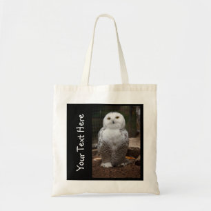 Personalisiertes weißes Owl Bag Tragetasche