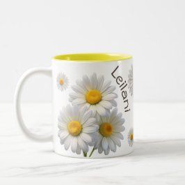 Personalisiertes, weißes und gelbes Tageslicht Zweifarbige Tasse