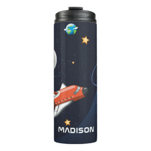 Personalisiertes Weltraummuster Galaxy  Thermosbecher