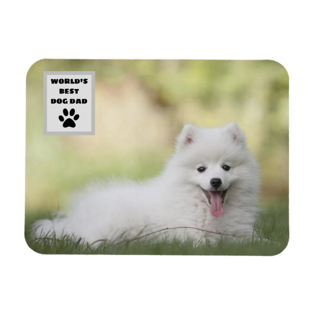 Personalisiertes, weltweit bester Hund-Vater-Custo Magnet (Horizontal)