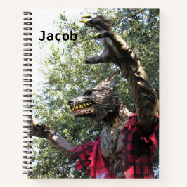 Personalisiertes Werewolf-Notebook Notizbuch