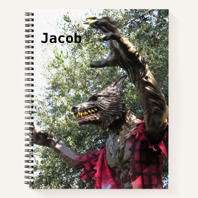 Personalisiertes Werewolf-Notebook Notizbuch (Vorderseite)