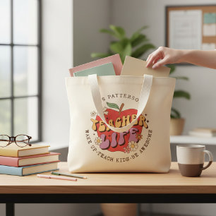 Personalisiertes Wertschätzungsgeschenk für Lehrer Jumbo Stoffbeutel