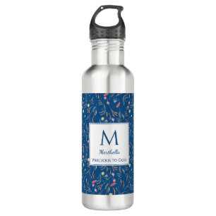 Personalisiertes WERTVOLL-2GOD-Monogramm Edelstahlflasche