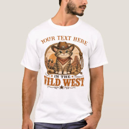 Personalisiertes Western-Cowboy-Shirt für Katzenma T-Shirt