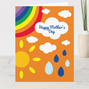 Personalisiertes Wetter, Regenbogen und Sonnensche Karte