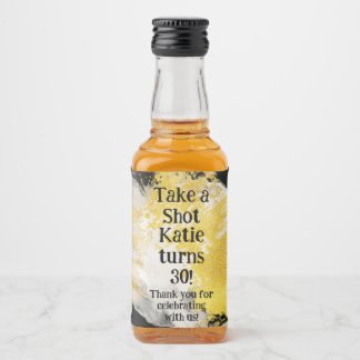 Personalisiertes Whiskey-Flaschenetikett – Geburts Alkoholflaschenetikett