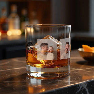 Personalisiertes Whiskey-Glas mit Foto für Papa I Whiskyglas