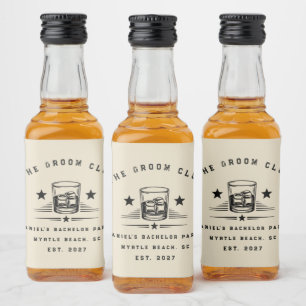 Personalisiertes Whiskey-Wochenende-Junggesellenab Alkoholflaschenetikett
