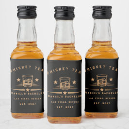 Personalisiertes Whiskey-Wochenende-Junggesellenab Alkoholflaschenetikett