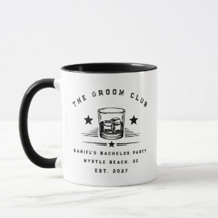 Personalisiertes Whiskey-Wochenende-Junggesellenab Tasse