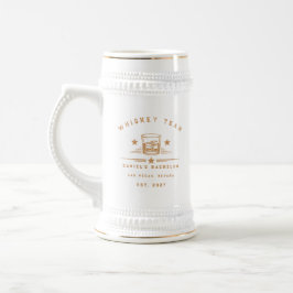 Personalisiertes Whisky-Themen-Wochenende-Junggese Bierglas
