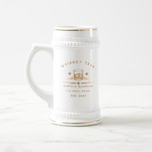 Personalisiertes Whisky-Themen-Wochenende-Junggese Bierglas