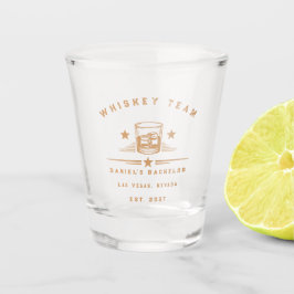 Personalisiertes Whisky-Themen-Wochenende-Junggese Schnapsglas
