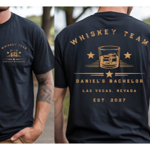 Personalisiertes Whisky-Themen-Wochenende-Junggese T-Shirt