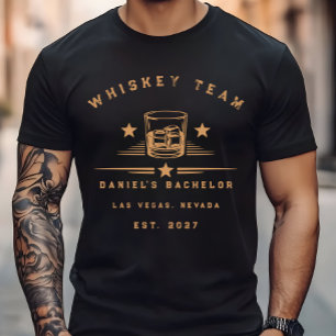 Personalisiertes Whisky-Themen-Wochenende-Junggese T-Shirt