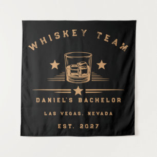 Personalisiertes Whisky-Themen-Wochenende-Junggese Wandteppich