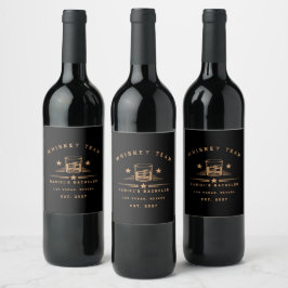 Personalisiertes Whisky-Themen-Wochenende-Junggese Weinetikett