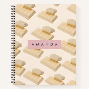Personalisiertes White Chocolate Bar Muster Notizbuch