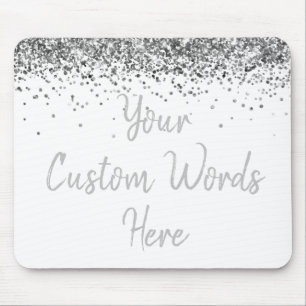 Personalisiertes White Silver Assistant Geburtstag Mousepad